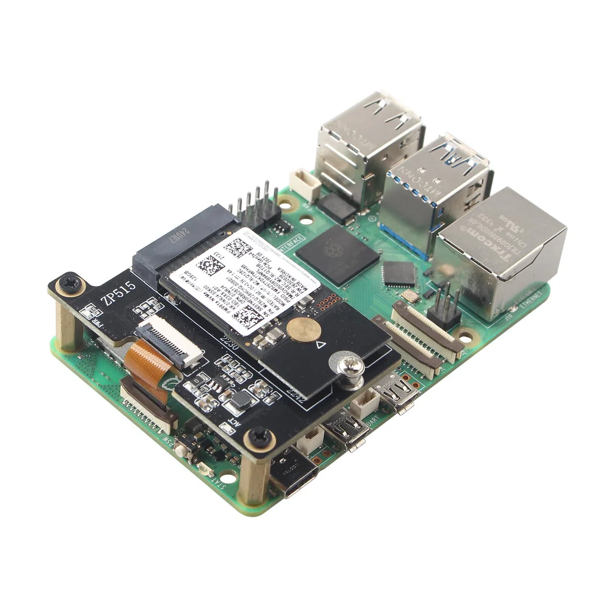 ZDE 2 pezzi M.2 NGFF NVMe SSD lunghezza adattatore 2230 fino a 2242 solo SSD scheda prolunga parentesi PCB convertitore per Raspberry Pi e PC computer