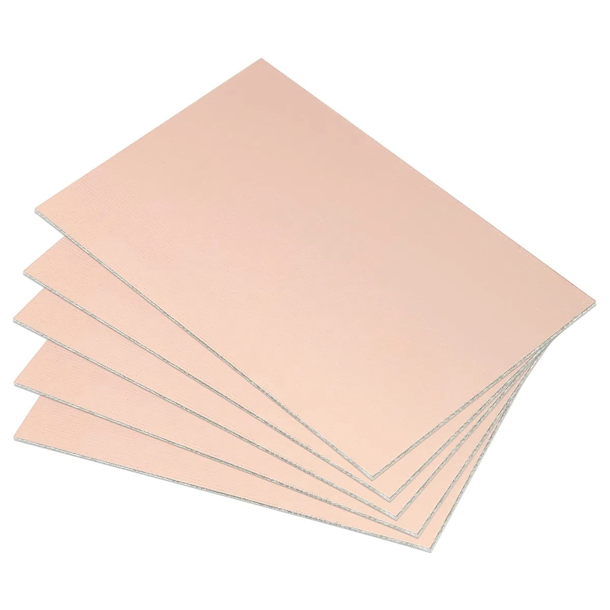 PATIKIL FR4 Laminato Rivestito in Rame a Doppio Lato PCB, 5 Pezzi 100 x 70 x 1,2mm Circuito Prototipo Universale Placcato in Rame
