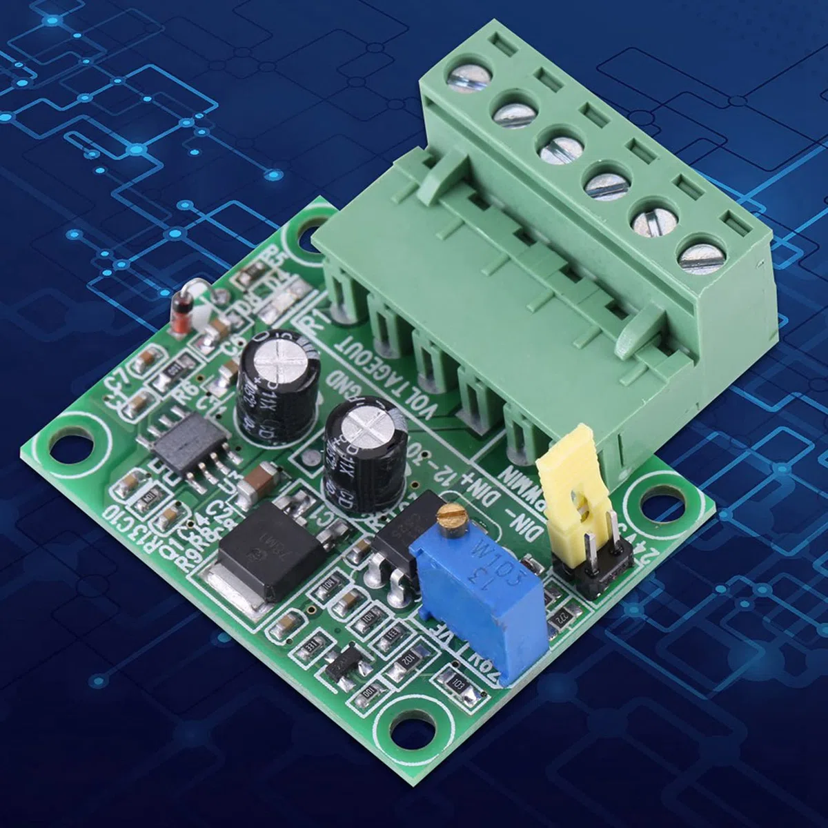 Convertitore Segnale PWM-Tensione, 1-3KHz, 0-10V, Modulo Digitale-Analogico per PLC Industriale