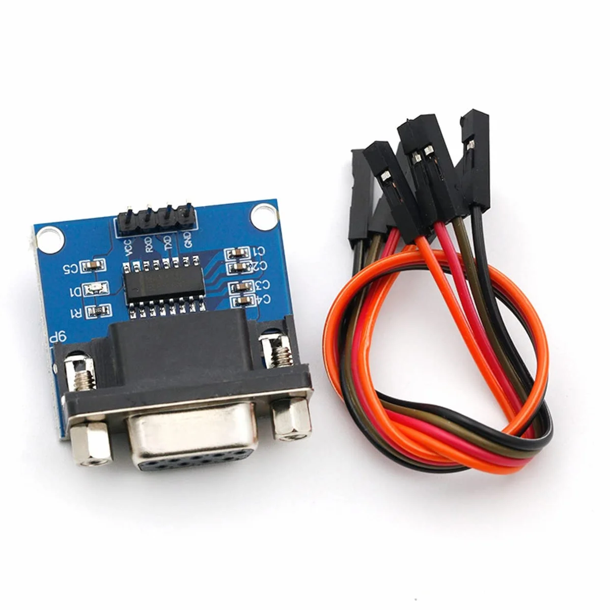 JZK Modulo porta seriale da RS232 a TTL, convertitore da RS232 a TTL, modulo radice MAX3232 per programmazione SCM e recupero elettronico, 4 pezzi