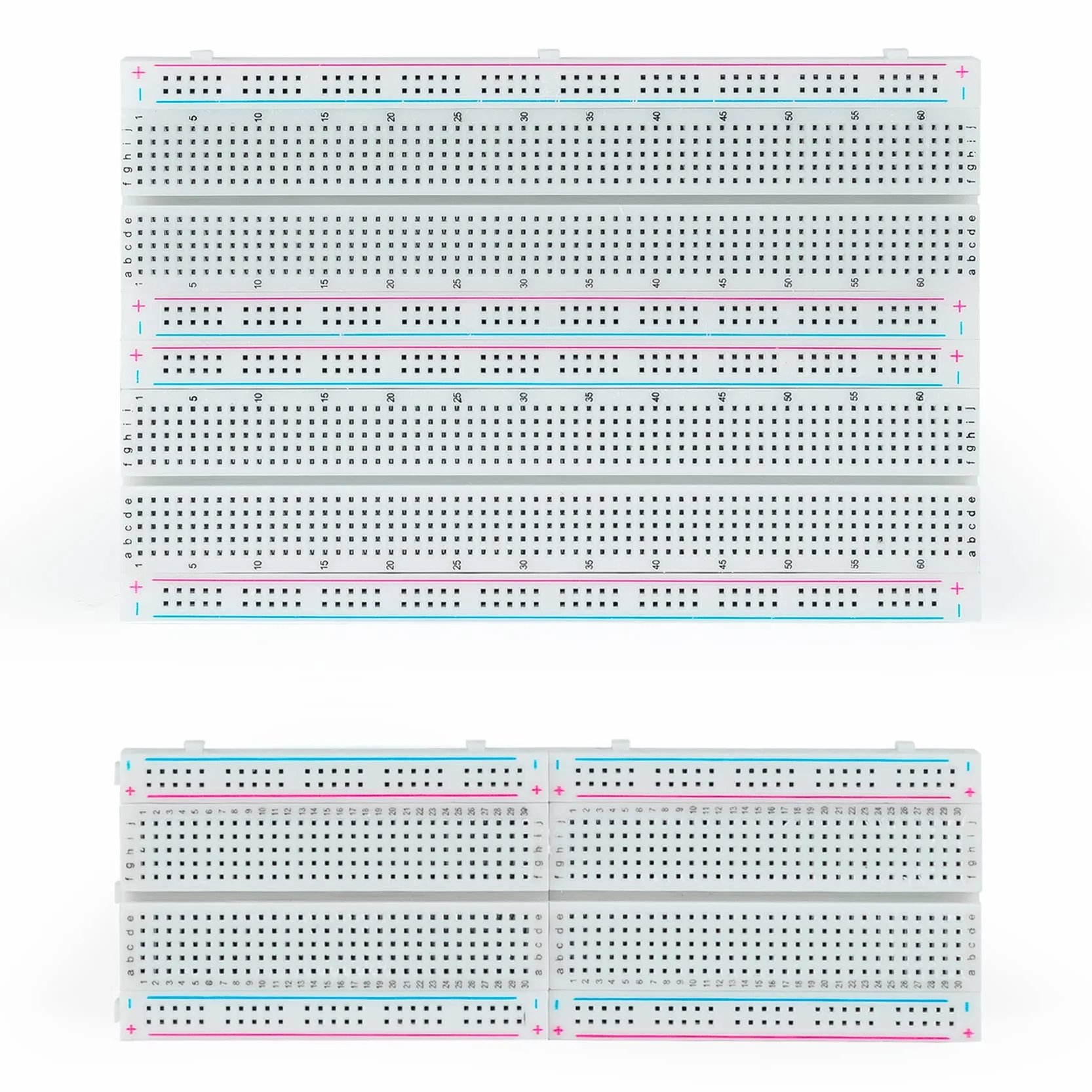SUNFOUNDER 5PCS Breadboards Kit includono 3PC 830 Punti 2PCS 400 Punti Solderless Breadboard Compatibile per Arduino Proto Shield distribuzione Blocchi di Collegamento