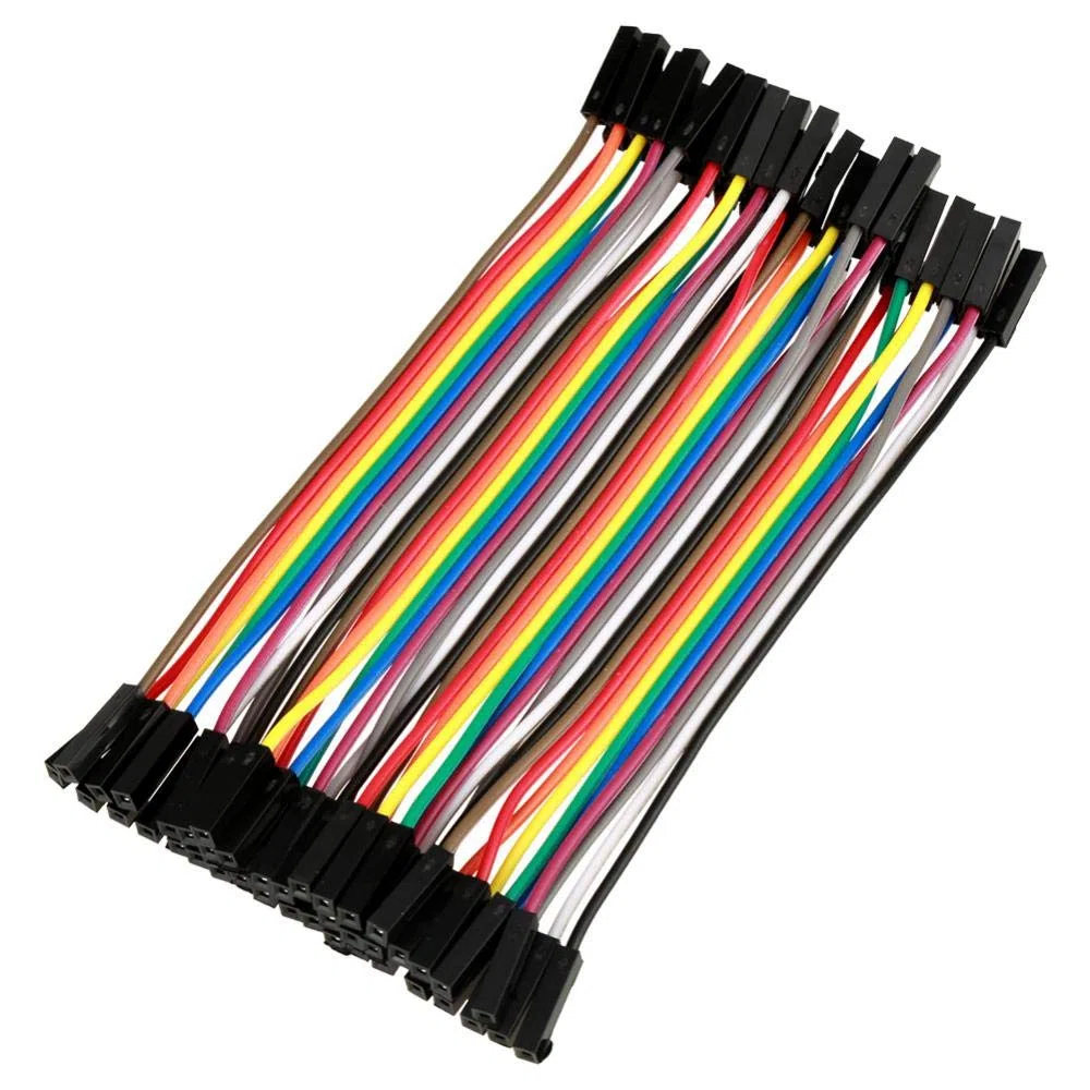 Kit 200 Cavetti Jumper 28AWG 10cm Multicolore per Collegamenti Breadboard e Elettronica