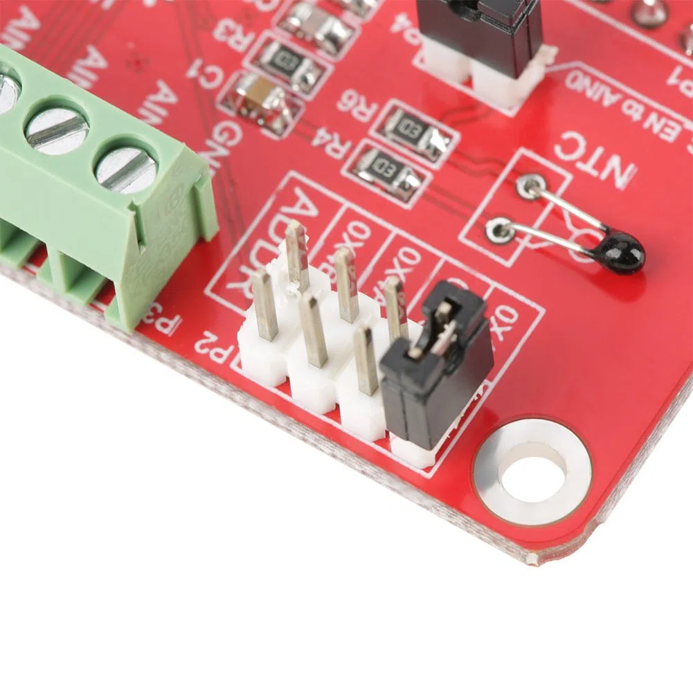 Akozon Modulo di Scheda di Sviluppo ADC 16 Bit a 4 Canali Modulo Convertitore Analogico-digitale Amplificatore a Guadagno Programmabile per 3/2 / B +