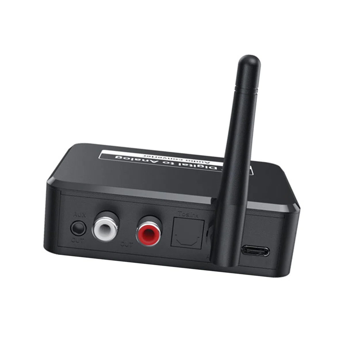 Cosiki Ricevitore Bluetooth 5.1, Convertitore da Digitale Ad Analogico, Ricevitore con SPDIF su 3,5 Mm AUX, Ideale per Sistemi Domestici di Altoparlanti Wireless con Commutazione Professionale