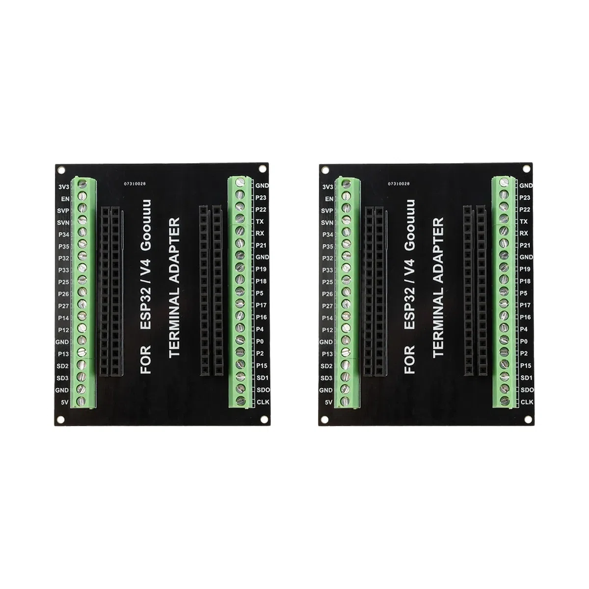 Heemol 2 pezzi per ESP32 scheda breakout GPIO 38PIN per scheda di espansione scheda di sviluppo ESP32 per breadboard