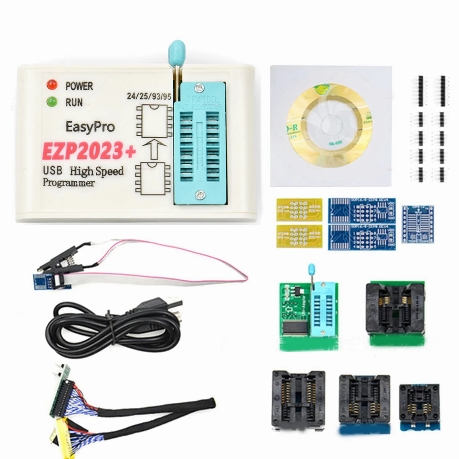 unknowns USB SPI Programmer EZP2023 EZP ad Alta Velocità 2023 100% Supporto Originale 24 25 93 95 EEPROM 25 Flash Bios Chip Aggiornamento SPI Flash Programmer