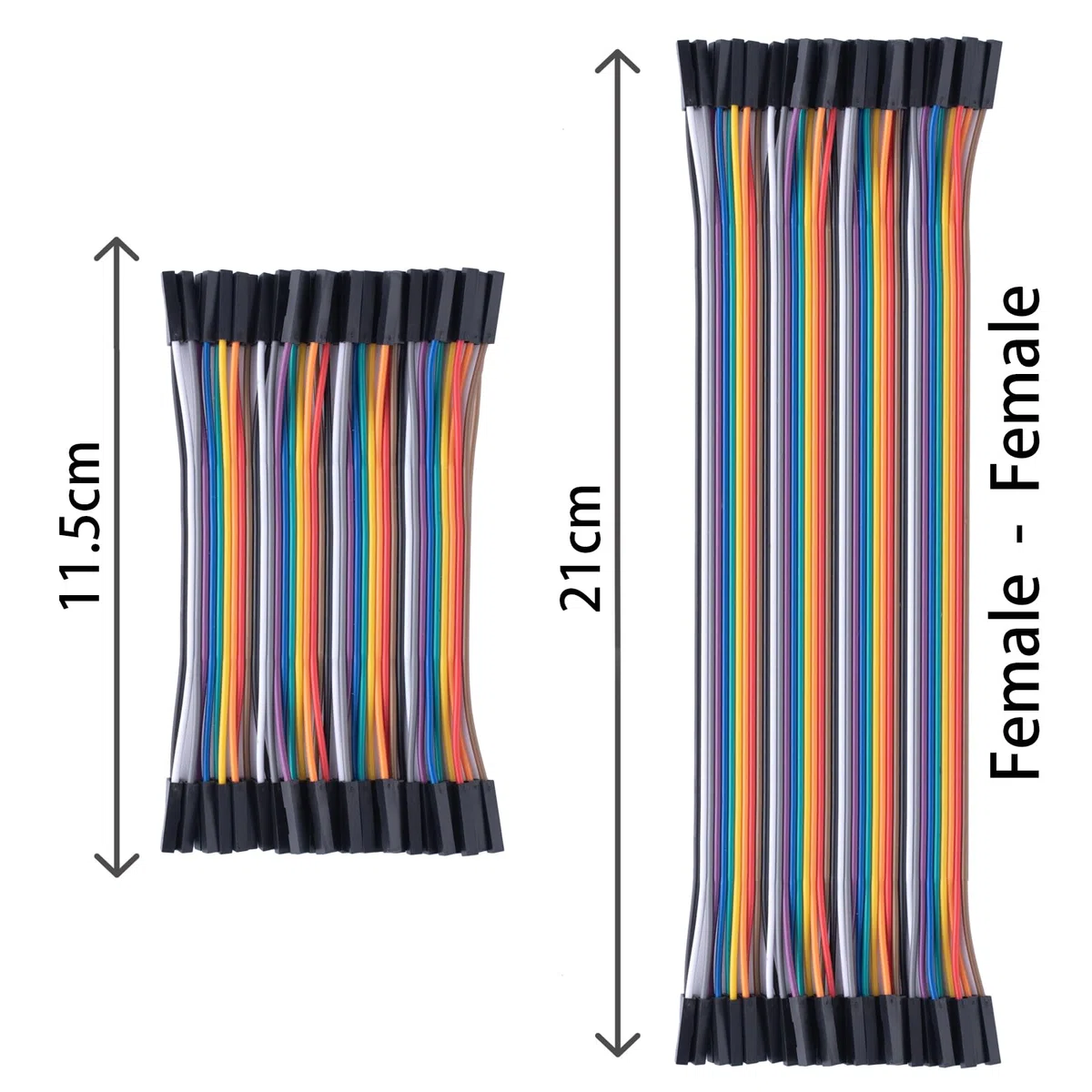 Aypzuke 240pcs 10cm Breadboard Jumper Wires 2 * 40 pezzi da M/F Maschio a Femmina, 2 * 40 pezzi da Maschio a Maschio, 2 * 40 pezzi da Femmina a Femmina per Raspberry Pi
