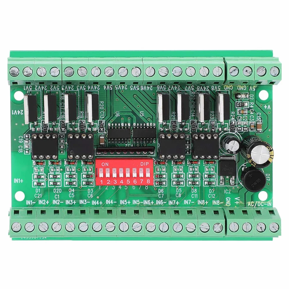 Convertitore di livello logico 8-V 24 V 8-Channel, Npn/Pnp a Npn Convertitore di segnali Squarewave Convertitore di livello 10MHZ