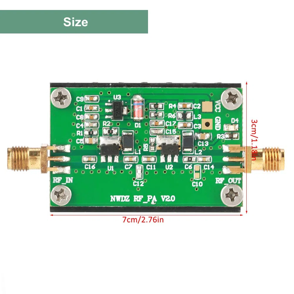 2MHz-700MHZ RF Amplificatore a Basso Rumore, 3W HF VHF UHF FM Amplificatore di potenza RF trasmettitore per radioamatori