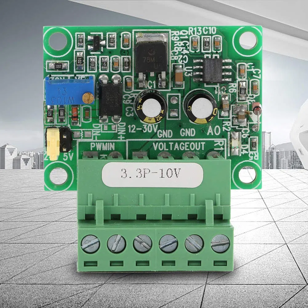 Jadeshay Modulo di Tensione,0-10V 1-3KHZ PWM Convertitore di Tensione Digitale di Segnale PWM Adattatore Convertitore Analogico