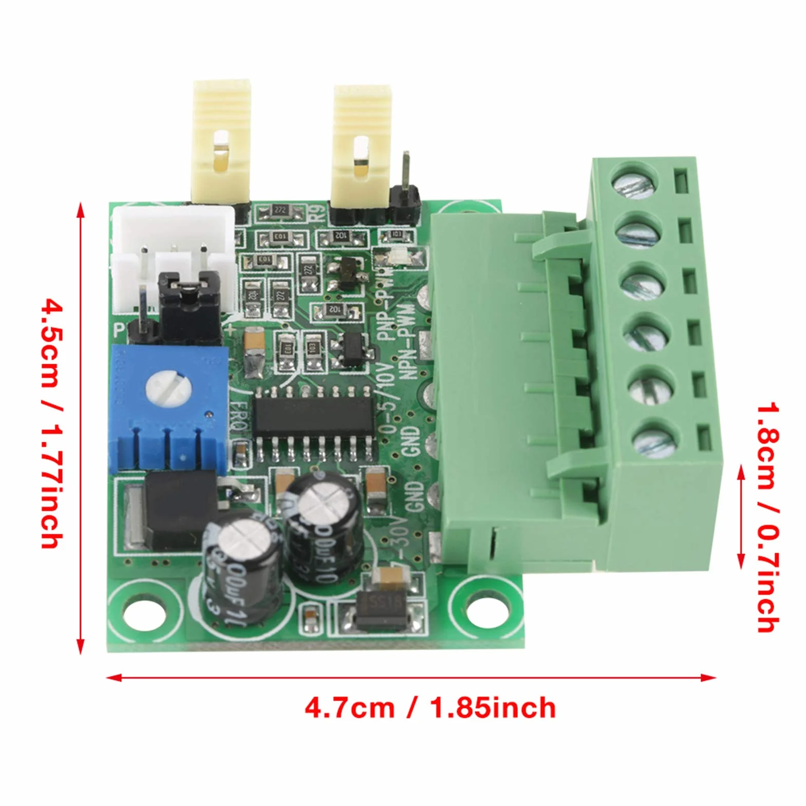Convertitore PWM 0-5V 0-10V - Modulo di Conversione Analogico a Segnale PWM 2KHz-20KHz per Controllo Velocità Motore e Regolazione Luminosità LED