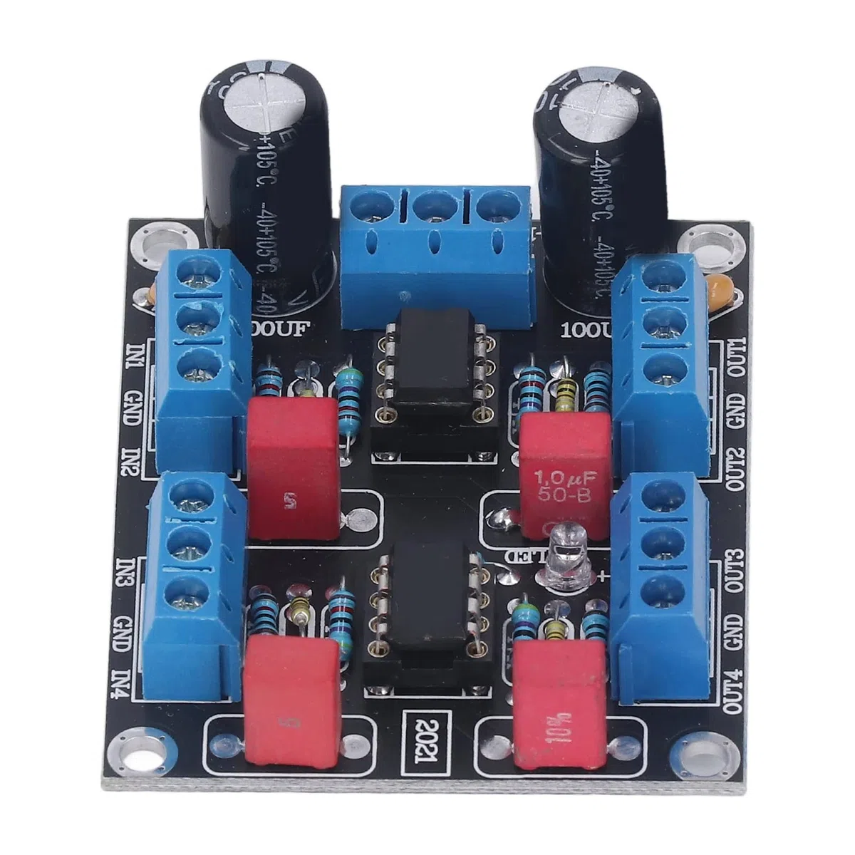 CHICIRIS Driver Chip -Board NE5532 Modulo Amplificatore per Prestazioni per Rafforzamento Ad Alta Prestazione, Adatto per L'alimentazione DC12V 15V, Adatto