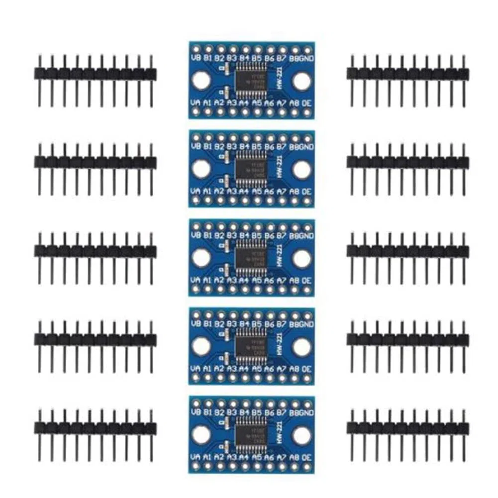 5 Pezzi TXS0108E 8 Canali Convertitore di Livello Logico Bidirezionale Alto Duplex Shifter 3,3 V 5 V