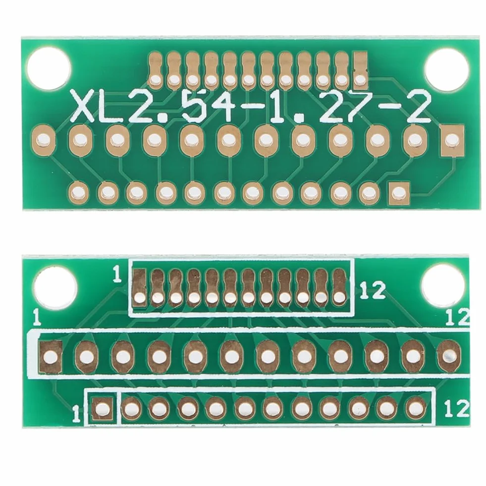Scheda adattatore, 10 pezzi, 1,27 mm, 2,0 mm, 2,54 mm, 12 pin, 3 file, 36 fori, adattatore per moduli senza fili
