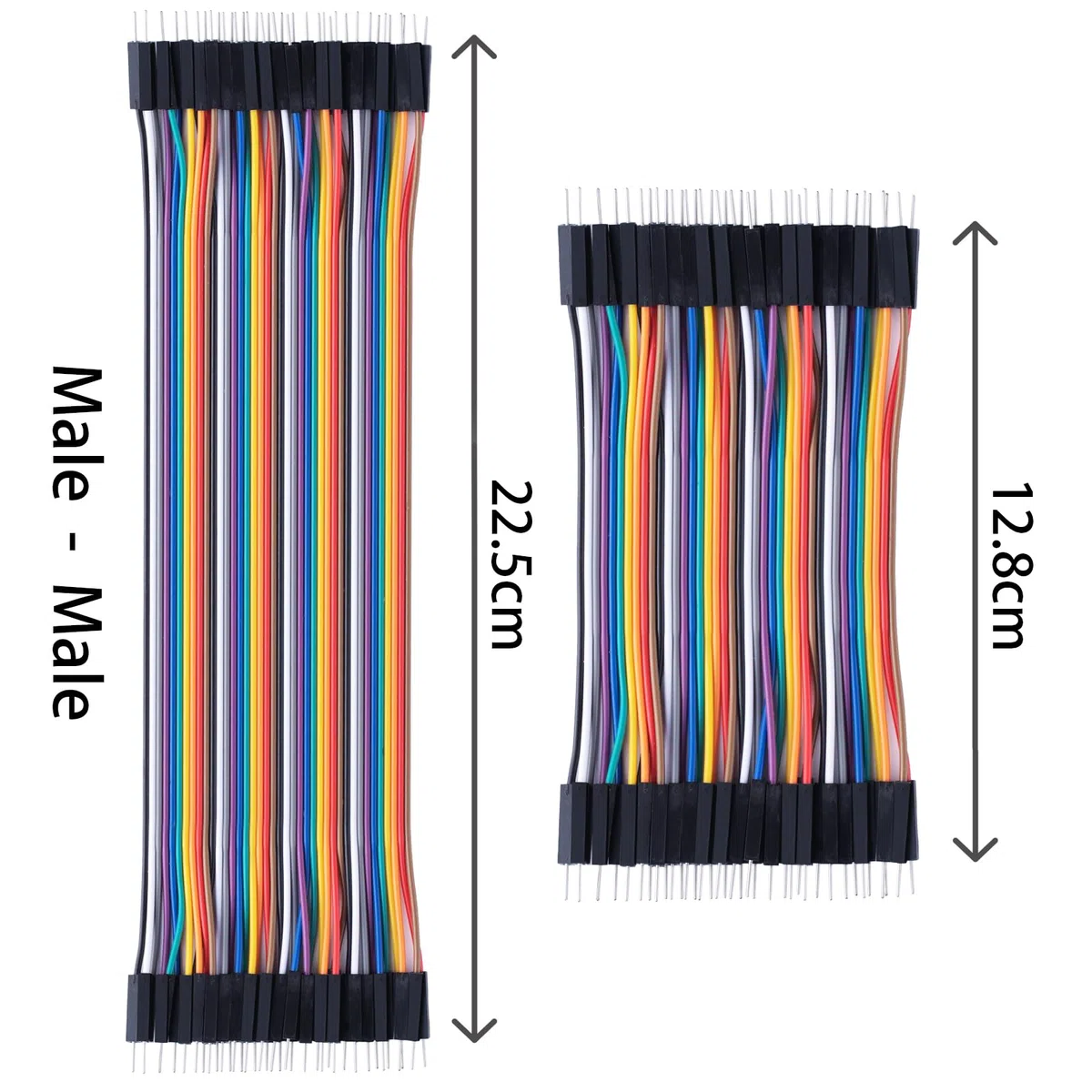 Aypzuke 240pcs 10cm Breadboard Jumper Wires 2 * 40 pezzi da M/F Maschio a Femmina, 2 * 40 pezzi da Maschio a Maschio, 2 * 40 pezzi da Femmina a Femmina per Raspberry Pi