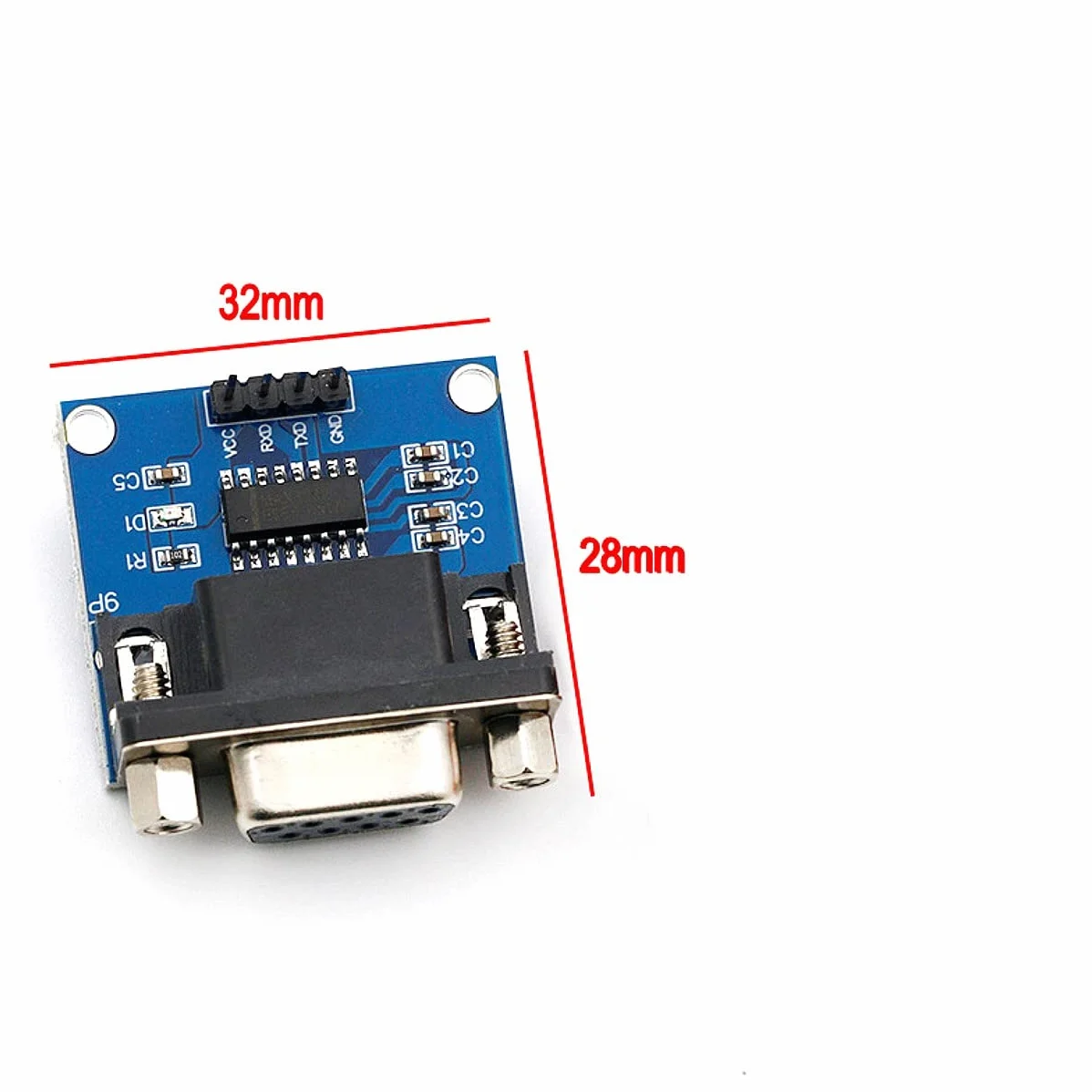 JZK Modulo porta seriale da RS232 a TTL, convertitore da RS232 a TTL, modulo radice MAX3232 per programmazione SCM e recupero elettronico, 4 pezzi
