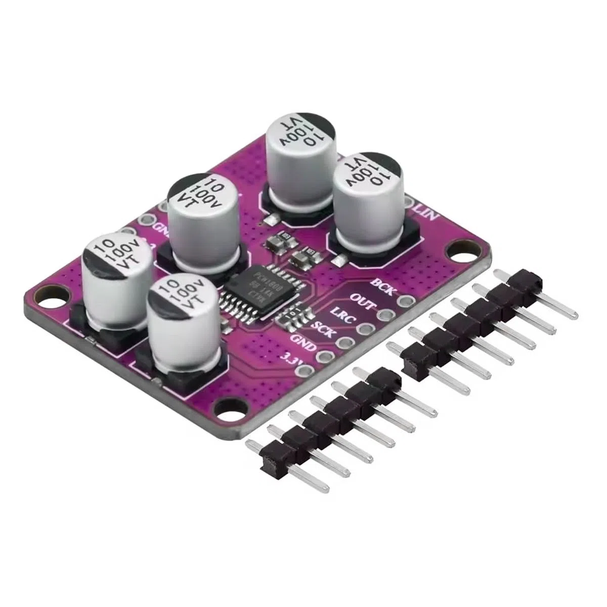 Modulo amplificatore PCM1808 a 24 bit, decodificatore di ingresso analogico single-ended ADC stereo audio con rapporto segnale/rumore di 99 dB