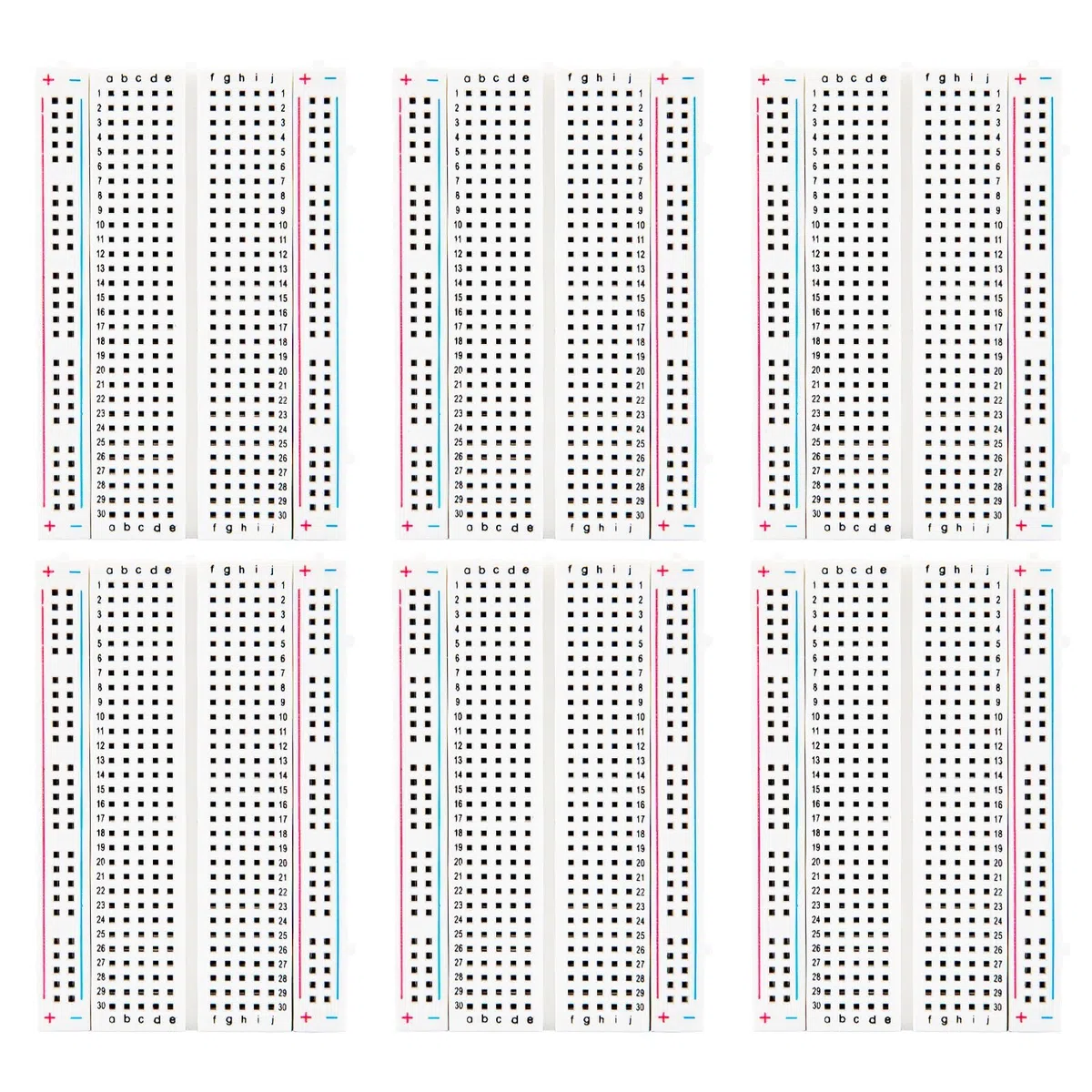 ELEGOO 6PCS Breadboard Kit con 400 Punti, Mini Breadboard Compatibile con Arduino, Breadboard Jumper Filo Dupont Kit per Uno R3 Mega